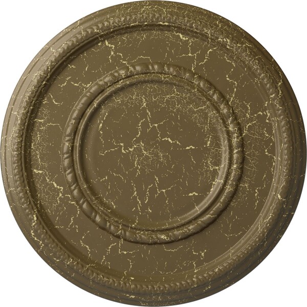 Ekena Millwork Federal Roped Large Medallion (Canopies up to 7 3/4"), 17 3/8"OD x 1 1/8"P, Mississippi Mud Crackle CM17FEMMC - main